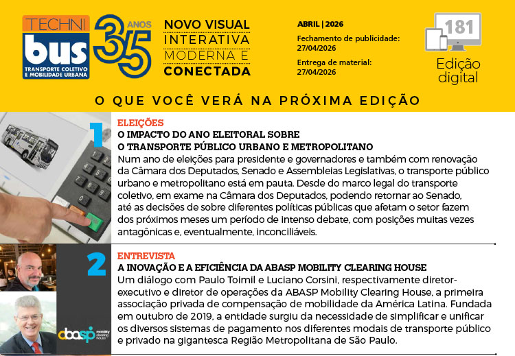 Confira o conte�do da revista Technibus de Abril