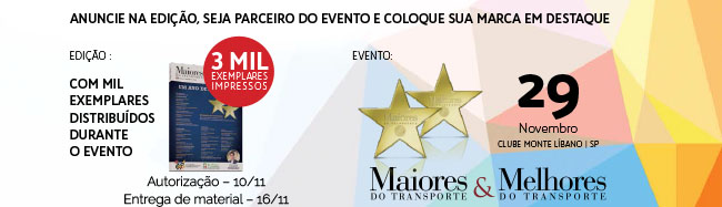 Anuncie na 35 Edio de Maiores do Transportes & Melhores do Transportes | Seja parceiro do evento