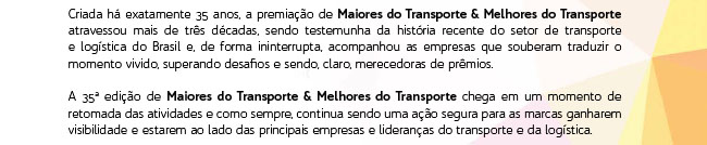 35 Edio de Maiores do Transportes & Melhores do Transportes | 2022