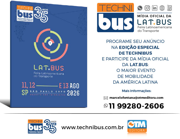 Programe seu an�ncio 
na edi��o especial Lat.bus da Technibus.
