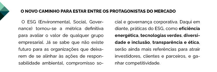 Edio indita - ESG no transporte